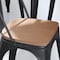 Flash Furniture 4PK Teak Poly Resin Seats for Stools & Chairs, 4PK 4-JJ-SEA-PL01-TEAK-GG - alternate 5